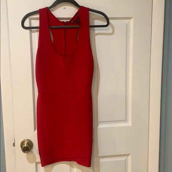 BCBG Red Bandage Dress - Picture 2 of 5